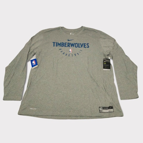 Nike Other - Minnesota Timberwolves Mens Shirt 3XLT Tall XXXL Nike Gray Long NBA Basketball